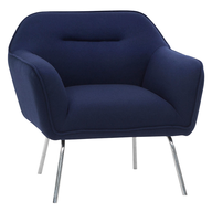 brittany lounge chair navy blue pallets