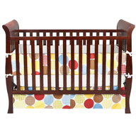 brown baby crib shelf pulls